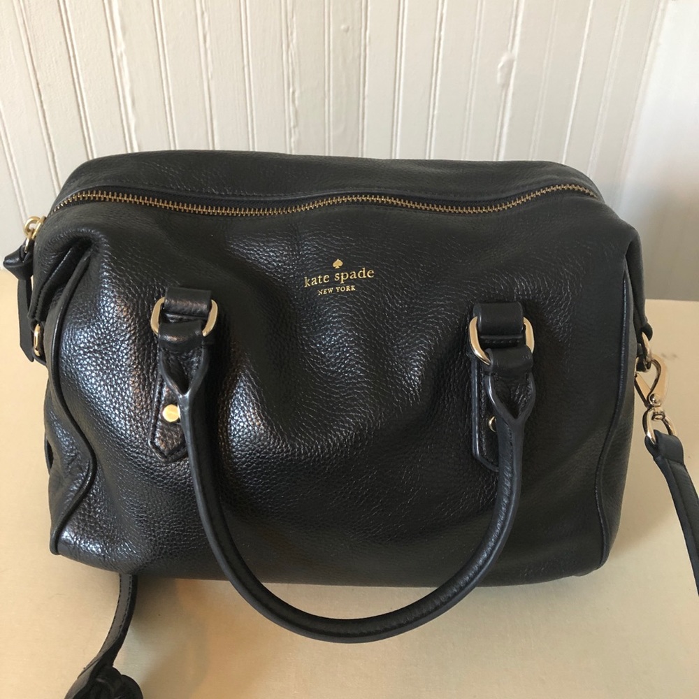 Kate Spade New York Black Hobo Leather Bag